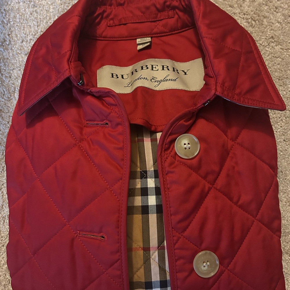 Burberry Scarlet Quilted Jacket